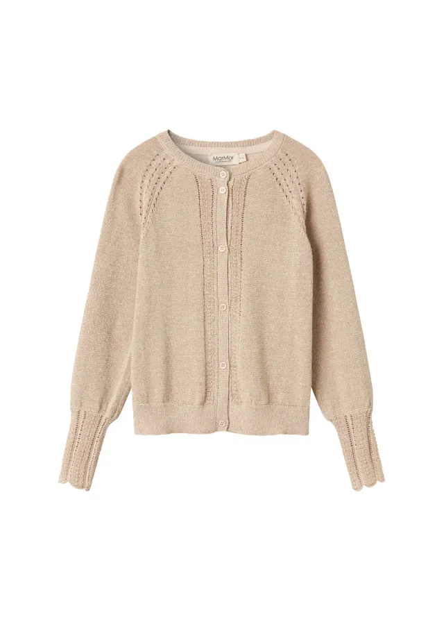 MarMar Tillie cardigan Gold Glitter glitterstrik