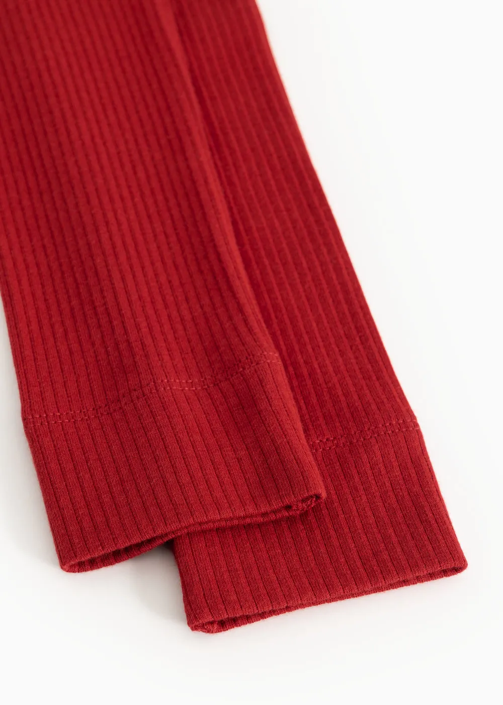 MarMar Leg leggings Cherry rib økologisk bomuld