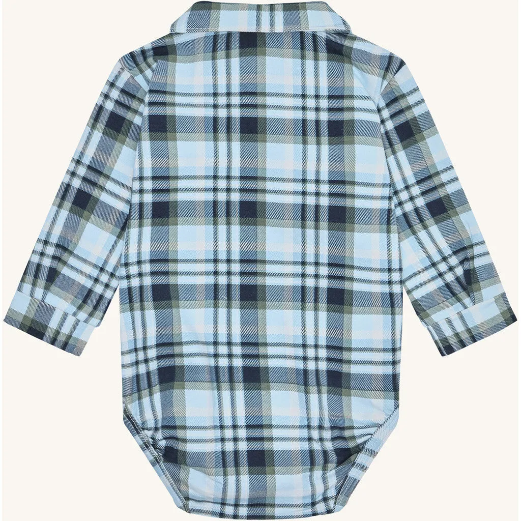 Hust & Claire Boye Fall Check body Iron Blue ternet