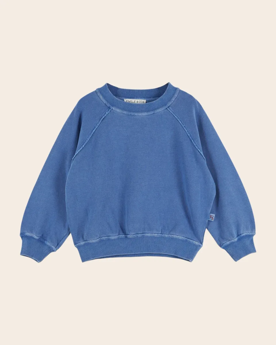Emile et Ida Teinture sweatshirt blå økologisk