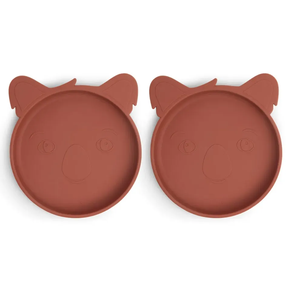 nuuroo Akila tallerken Mahogany silikone 2 stk.