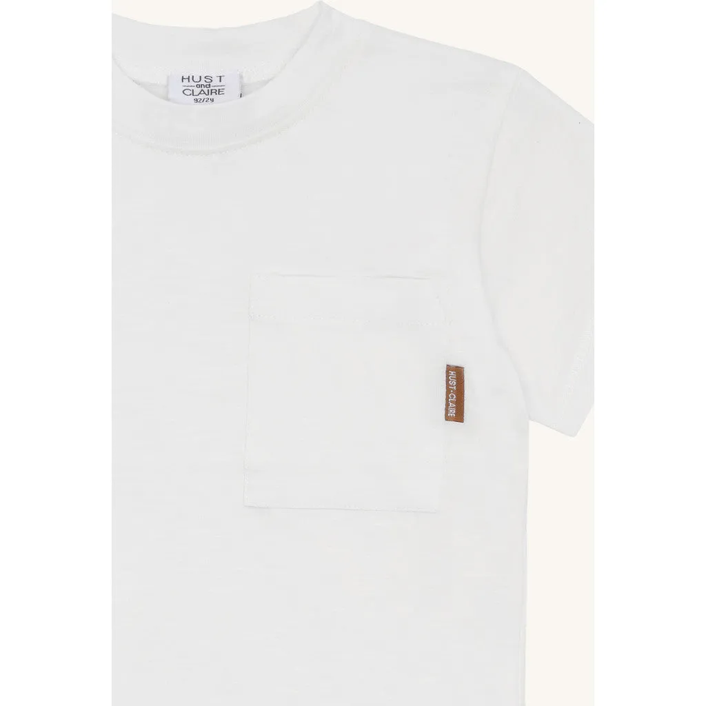 Hust & Claire HCAnton Slub T-shirt Ivory økologisk