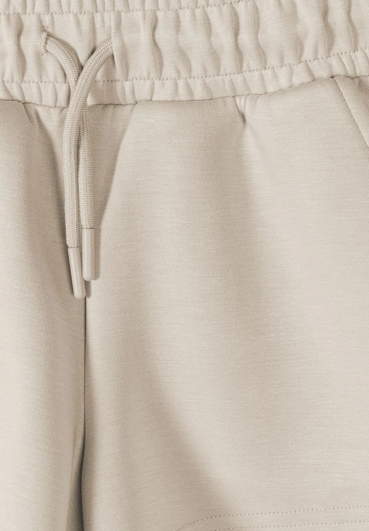 Minoti 44967 sweatsæt til piger beige shorts