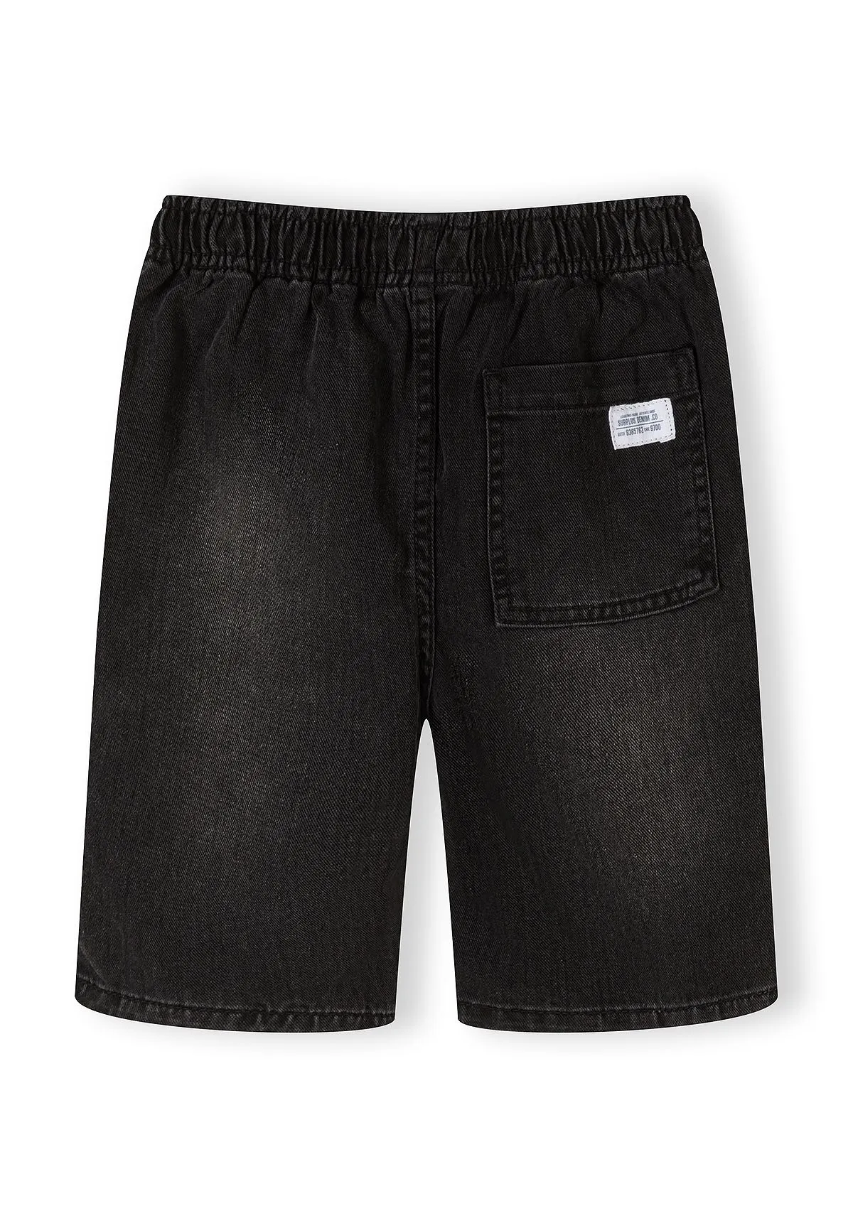 Minoti 44947 jeansshorts sort lyseblå 2-pak til drenge