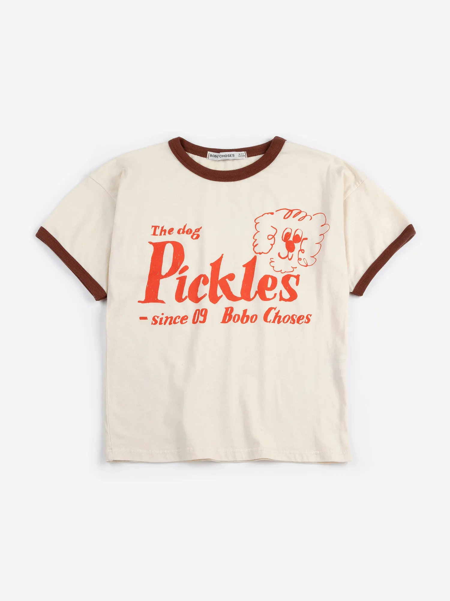 Bobo Choses Pickles The Dog SB126AC017 T-shirt 6-7 år