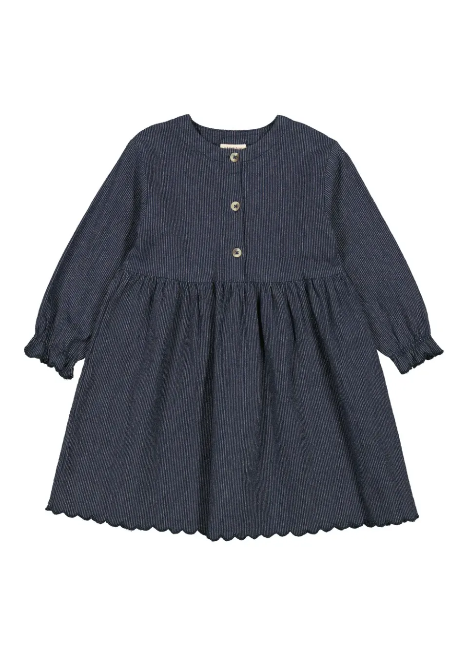 MarMar Jeans Dagmara Scallop Kjole Blue chambray