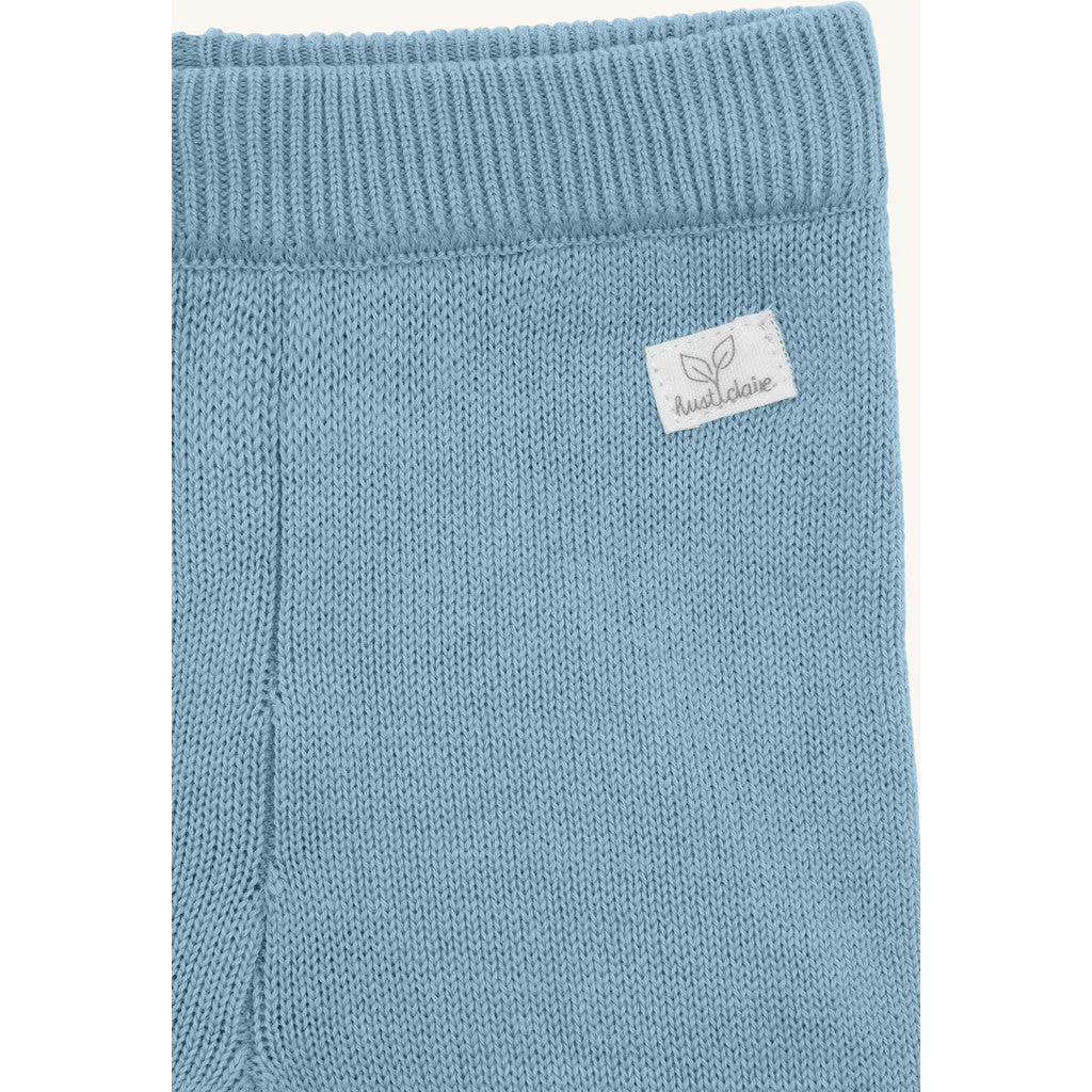 Hust & Claire Ger Solid bukser Iron Blue økobomuld