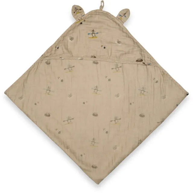 nuuroo Danila musselin håndklæde Beige surfer 70x70 økologisk