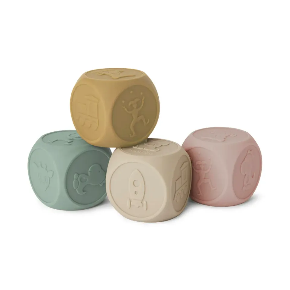nuuroo Sana silikone terninger 4-pak Multi mix