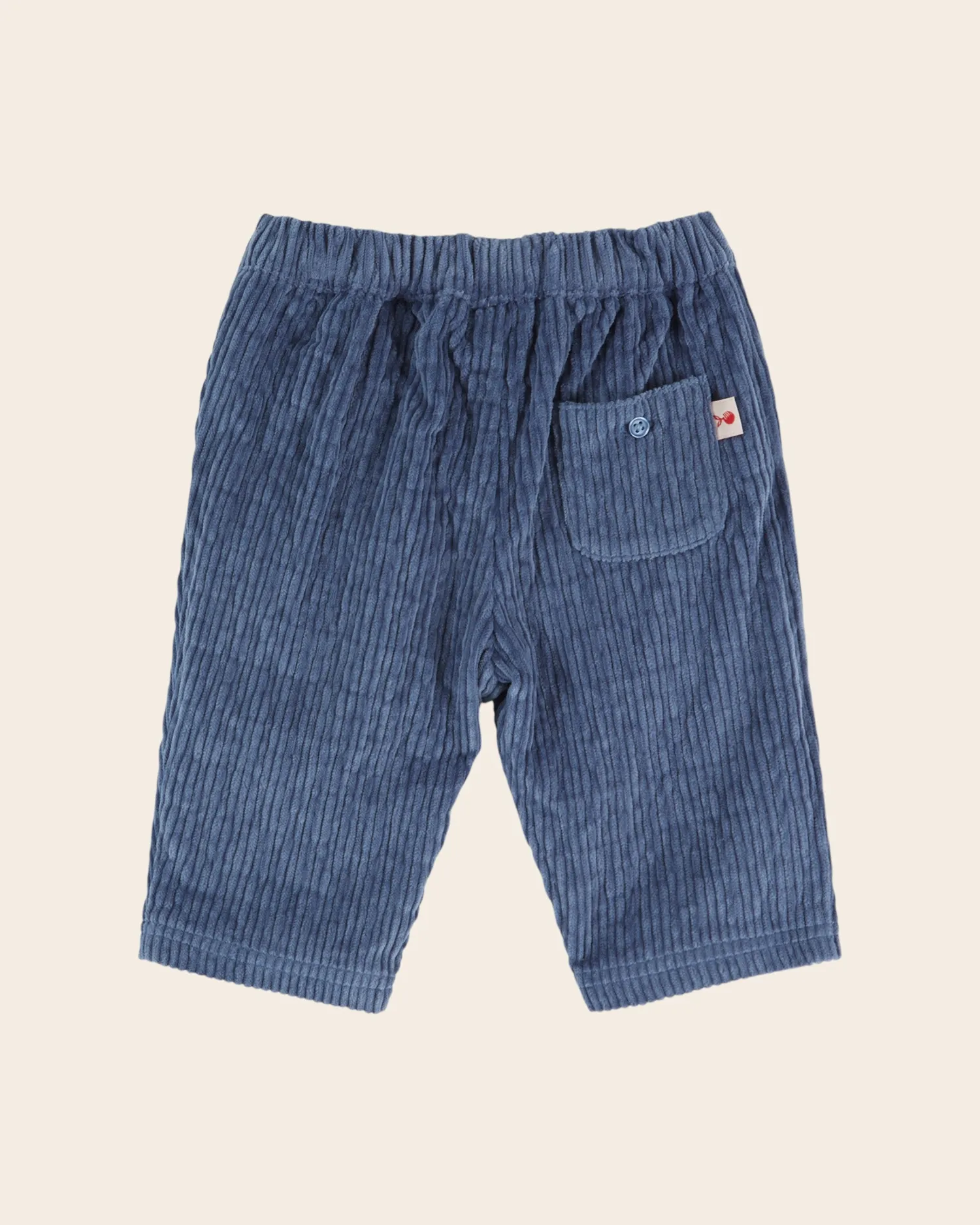 Emile et Ida Velours Bleu babybukser blå bomuldsfløjl