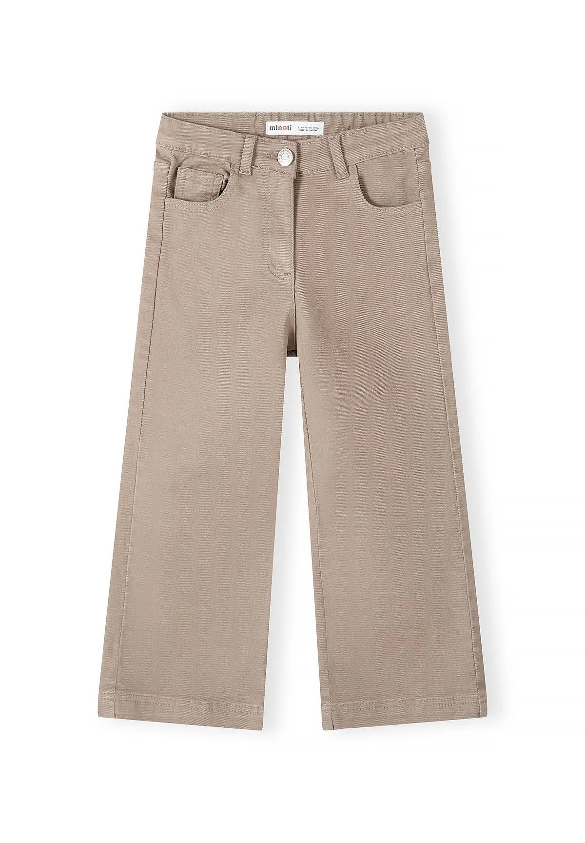 Minoti vide bukser pige beige 5-lommer
