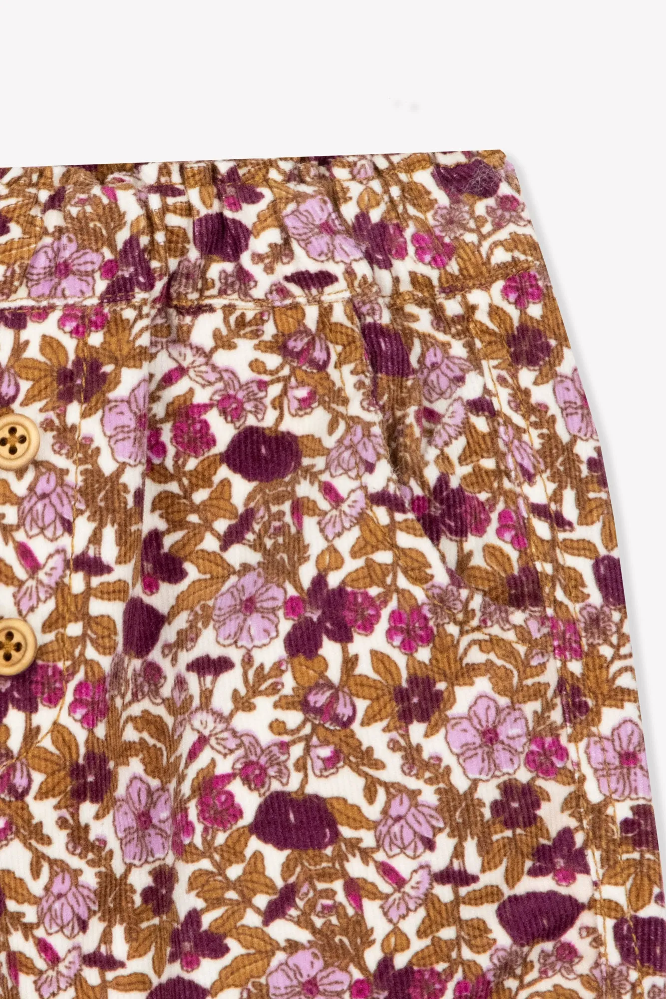 Bonton Printemps Flowers Velours bukser blomstret