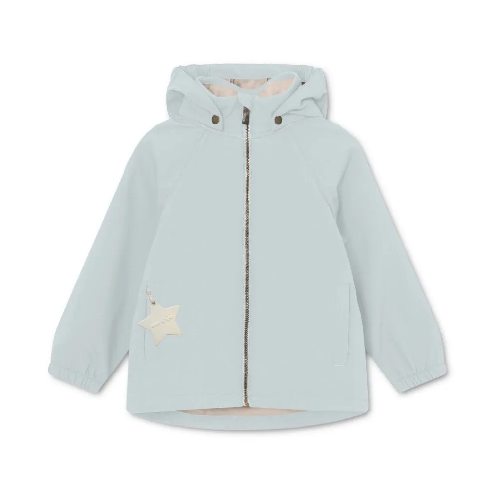 MINI A TURE Mataden softshell forårsjakke Ombre Blue vindtæt