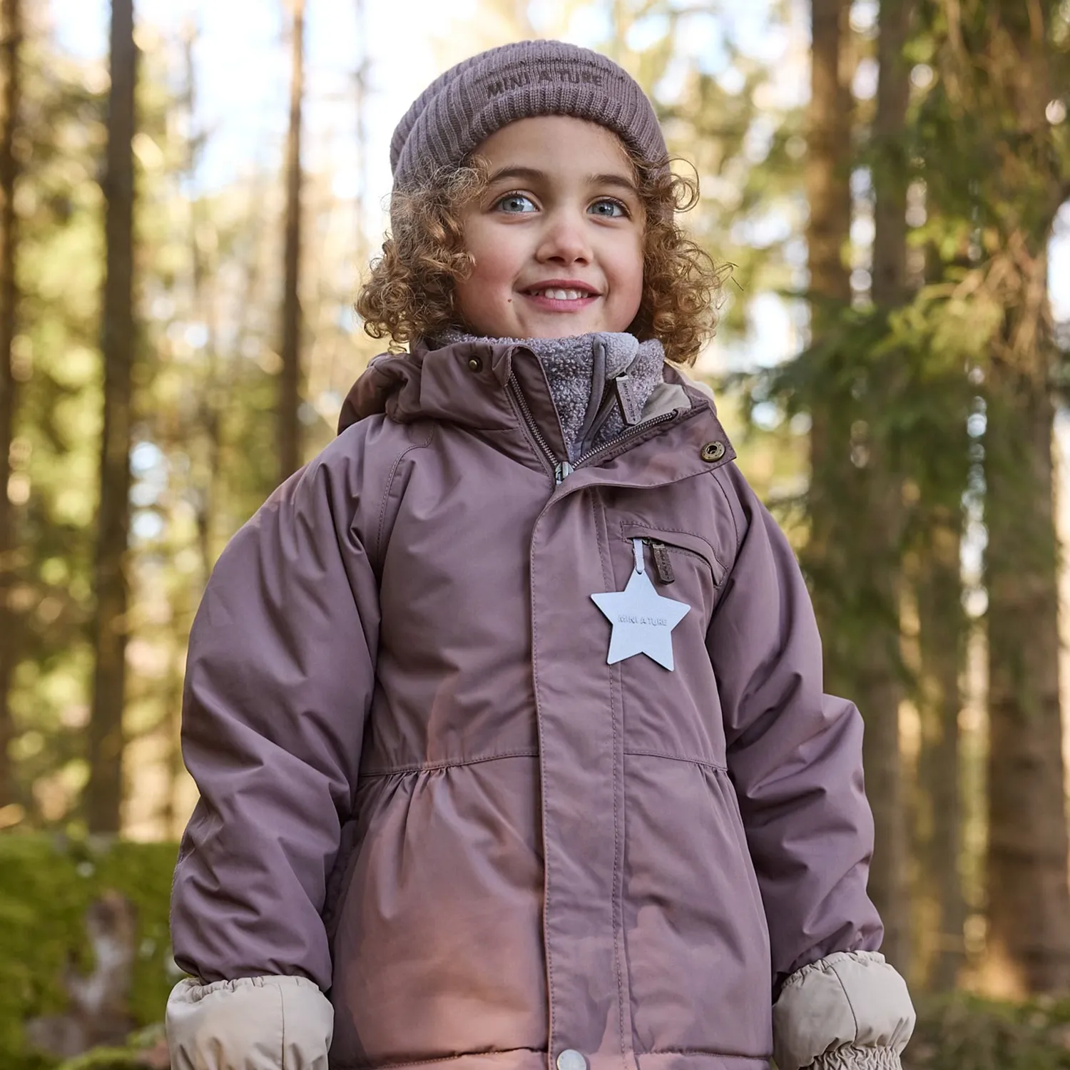 MINI A TURE Matbriddine vinterjakke Peppercorn plum -25°