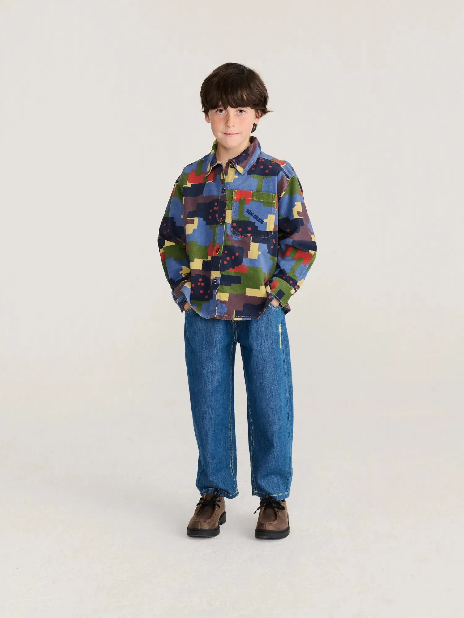 Bobo Choses Paint Forest fløjlsskjorte 2-3Y