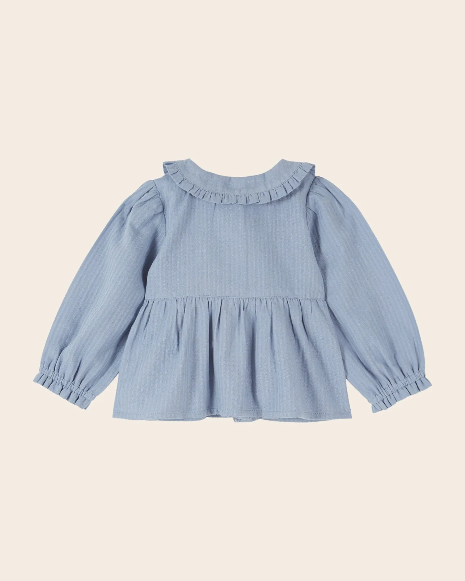 Emile et Ida Smockée cerises bluse blå