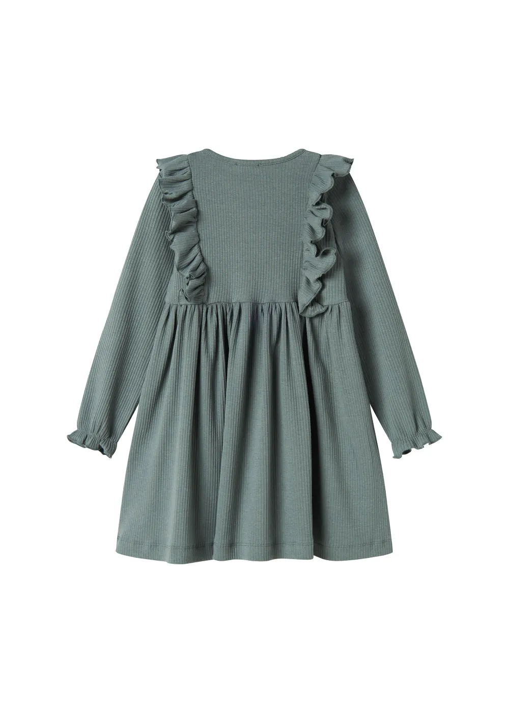 MarMar Dikte kjole Dusty Green ribstrik