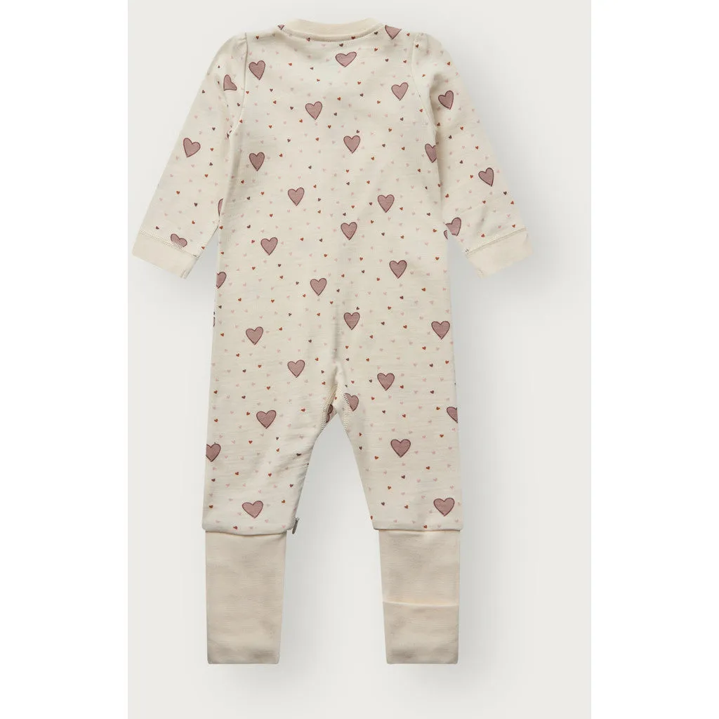 Hust & Claire Manu Hearts Puff natdragt Off White