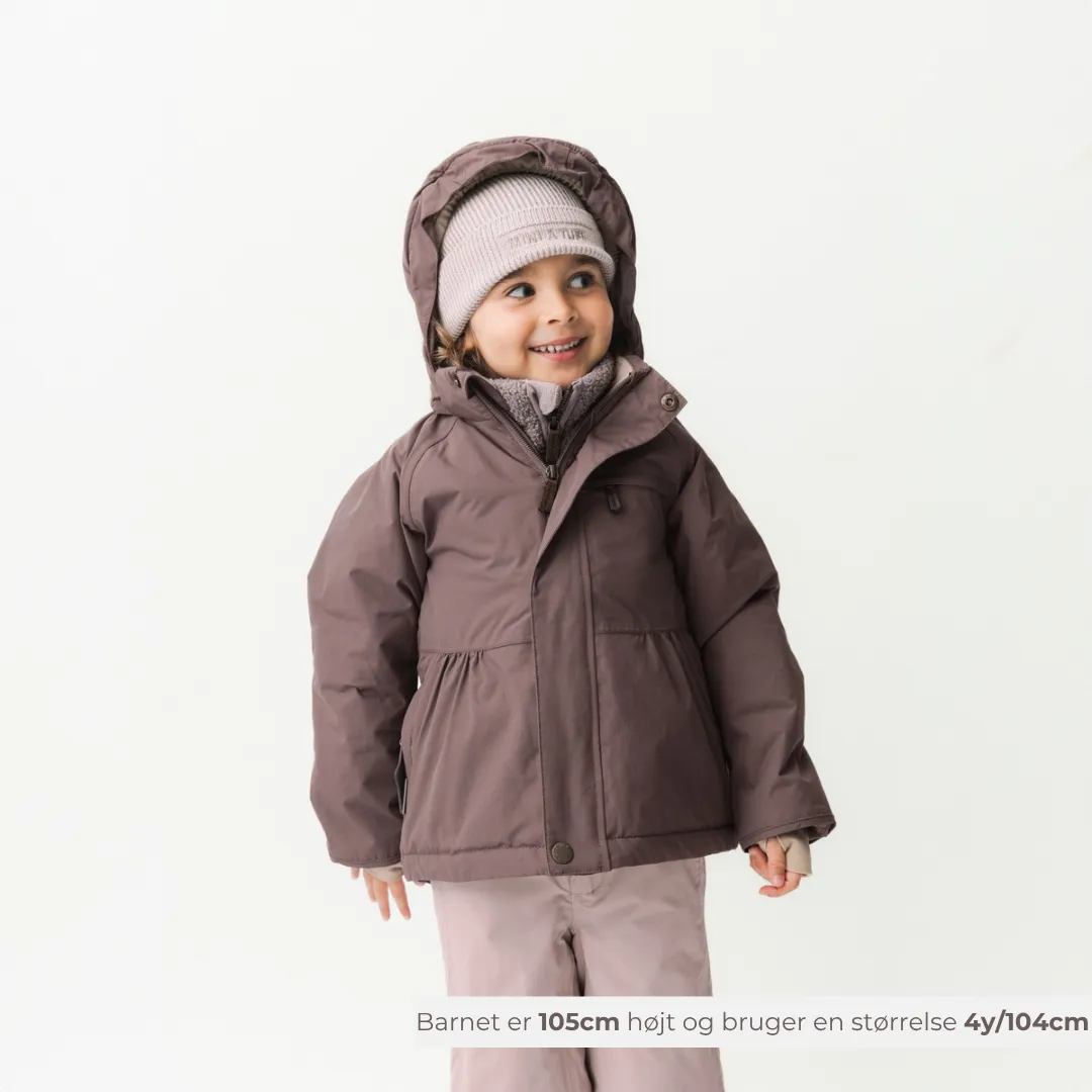 MINI A TURE Matbriddine vinterjakke Peppercorn plum -25°