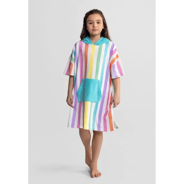 Minoti 44497 badeponcho regnbue frotté