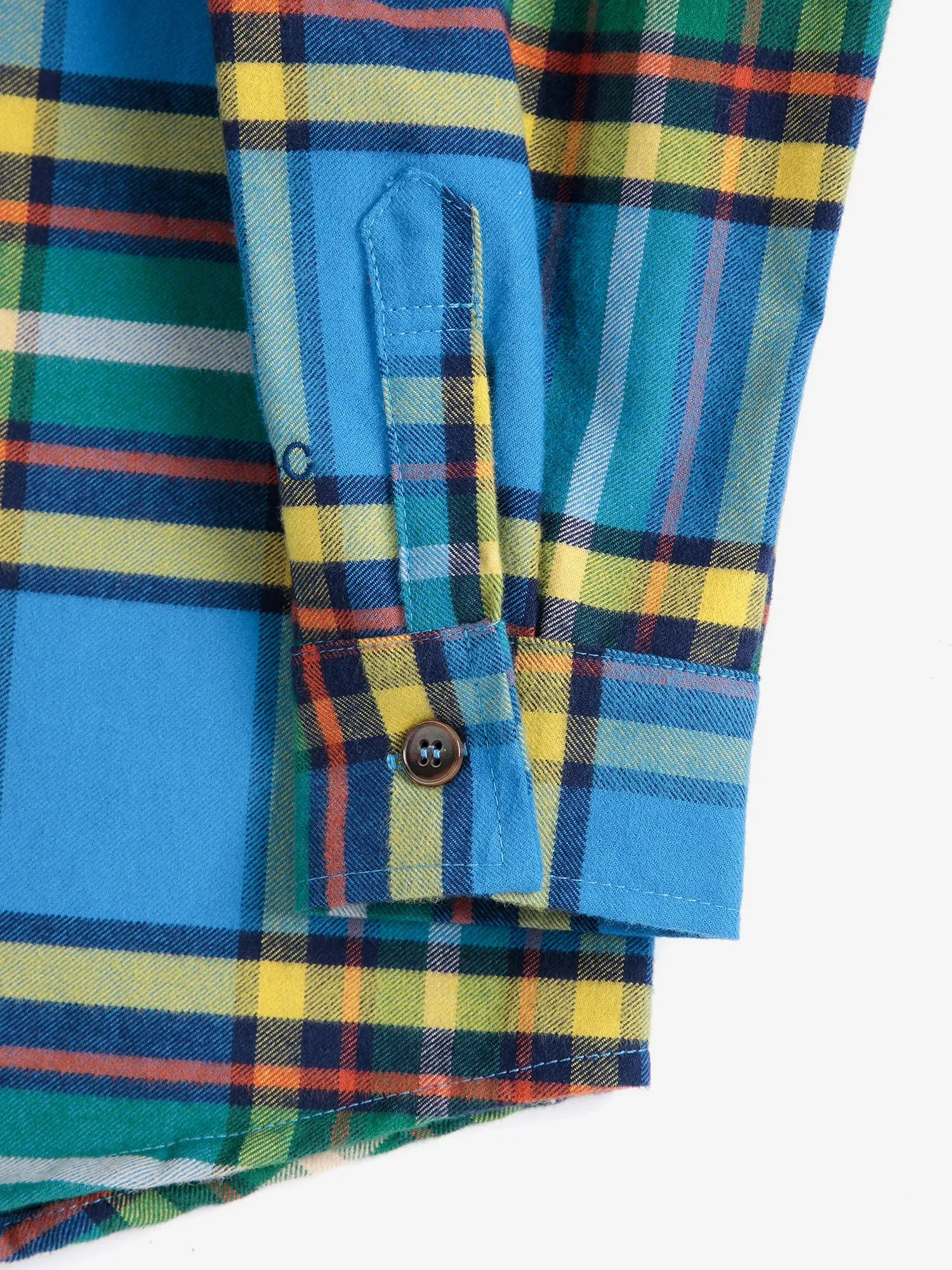 Bobo Choses Tartan All Over skjorte 2-3Y blå bomuld