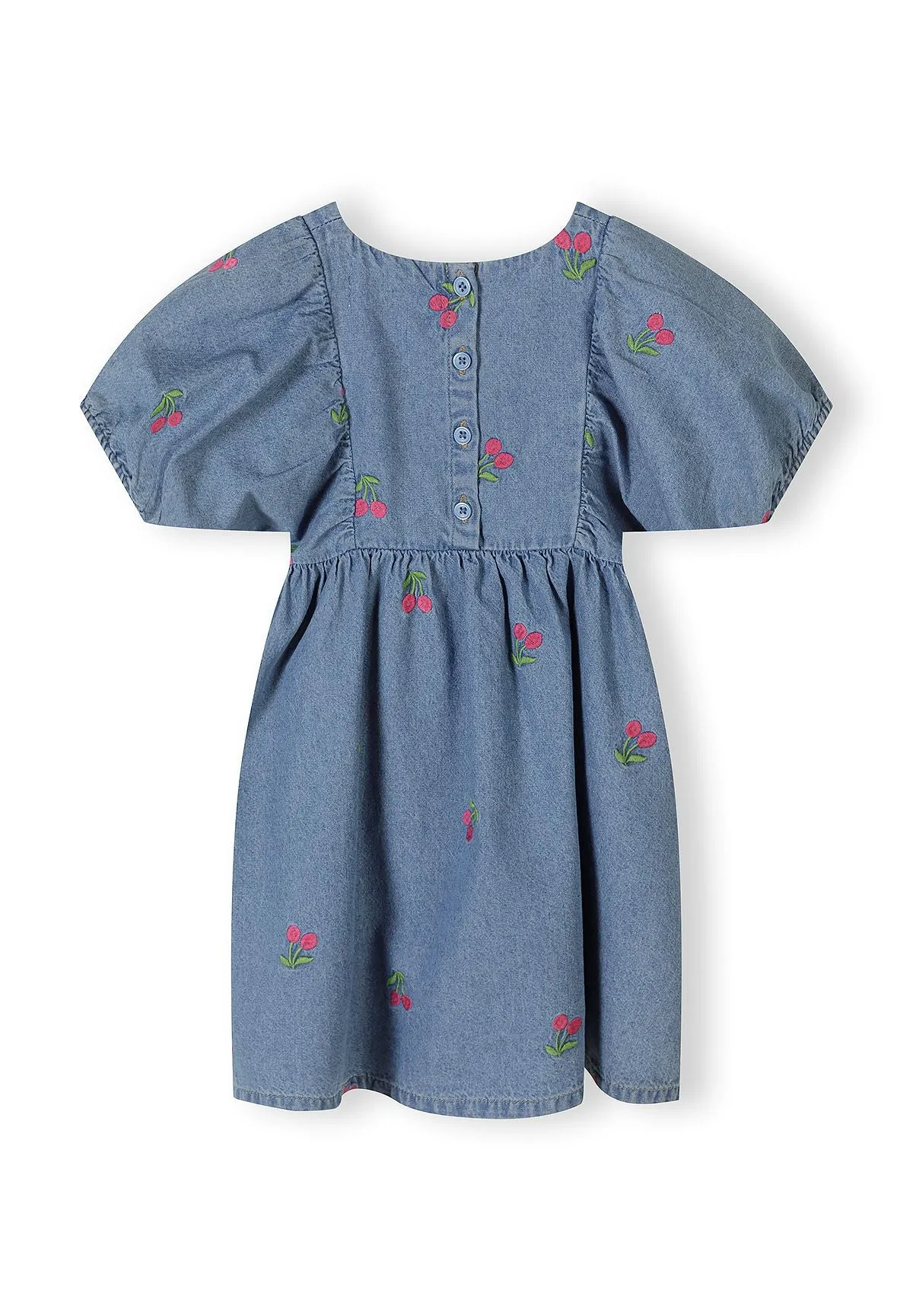 Minoti 44676 denimkjole blå 68 kirsebær