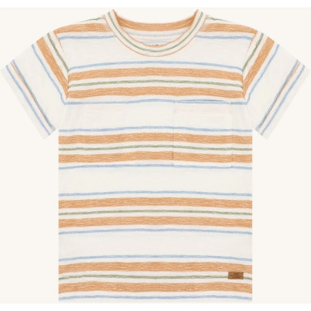 Hust & Claire Anton Loop Stripe t-shirt ivory økologisk