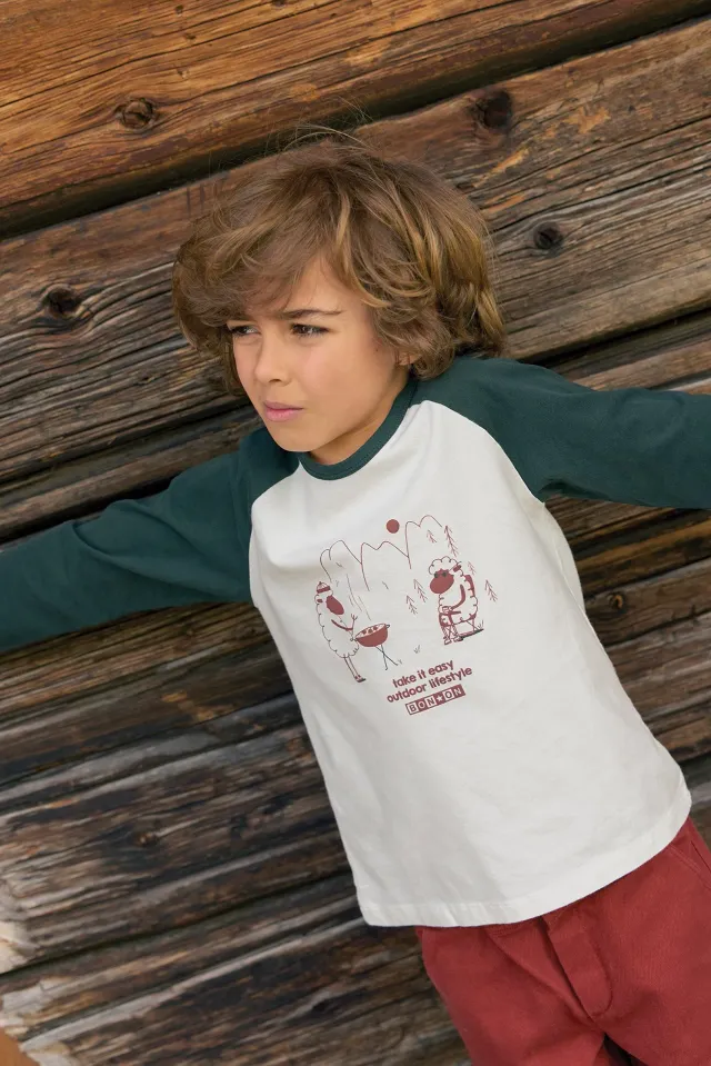 Bonton Tipi Outdoor t-shirt sort bomuld