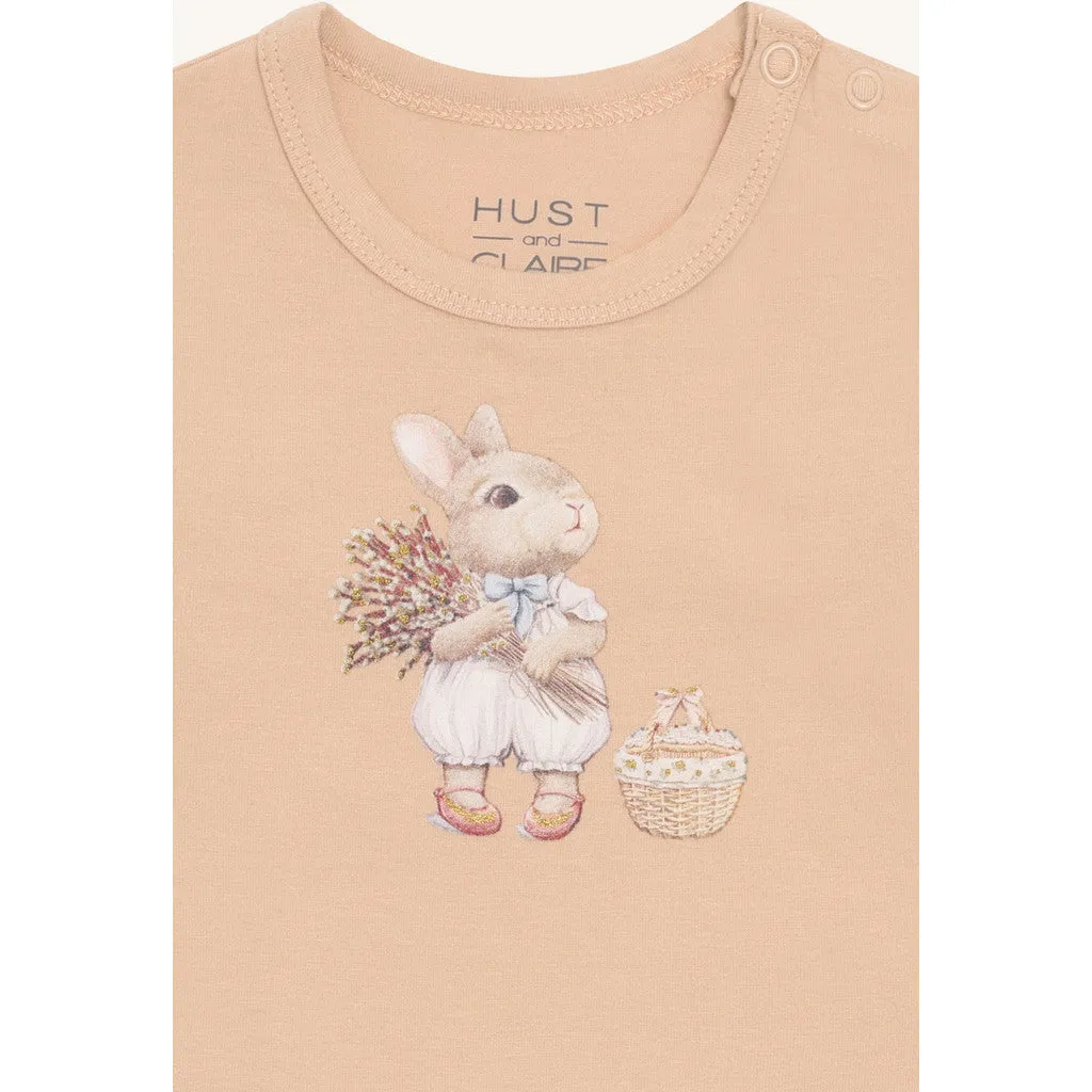 Hust & Claire HCBritt Sweet Bunny bodystocking Rugby Tan