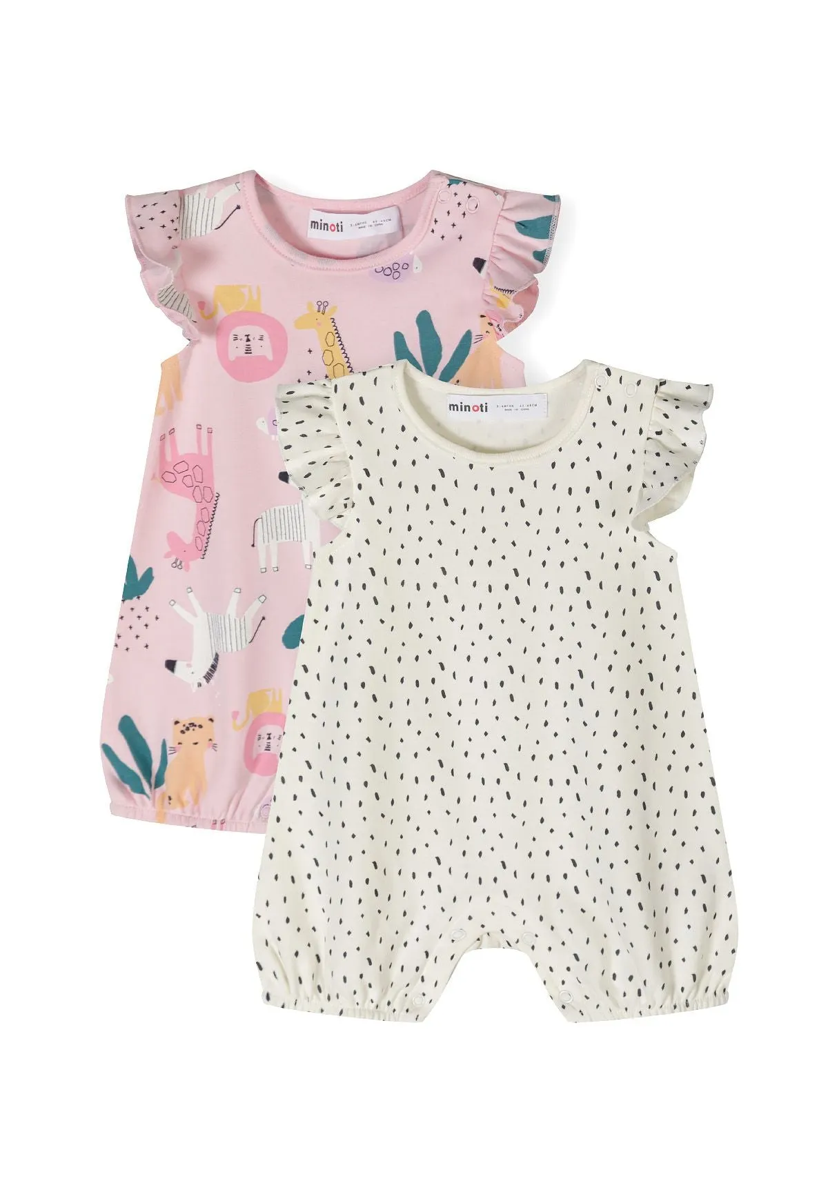 Minoti 42026 romper til baby piger rosa 2-pak