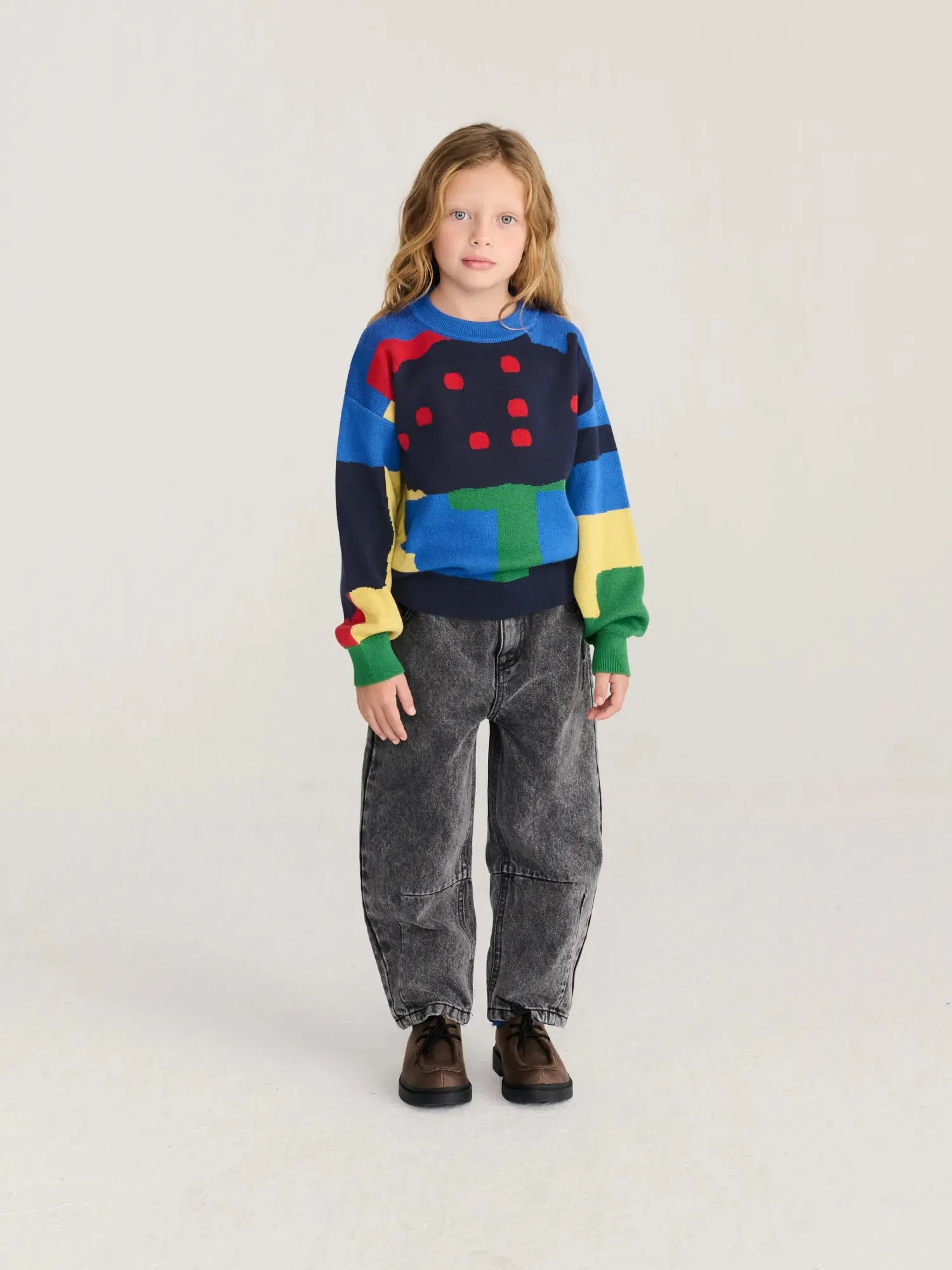 Bobo Choses Paint Forest striktrøje 2-13 år jacquard