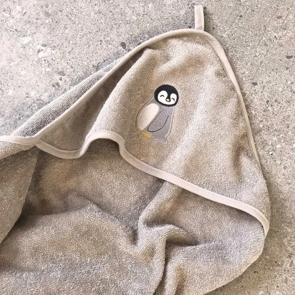 nuuroo Petu Petu Mano badehåndklæde Penguin bomuld 100x100