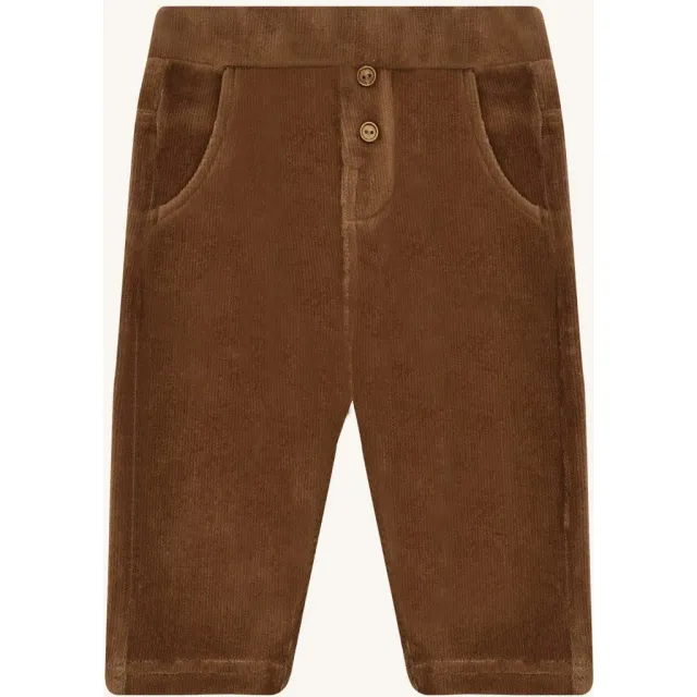 Hust & Claire Gordon Ottoman joggingbukser Brown Stone bomuld