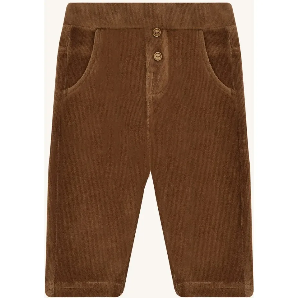 Hust & Claire Gordon Ottoman joggingbukser Brown Stone bomuld