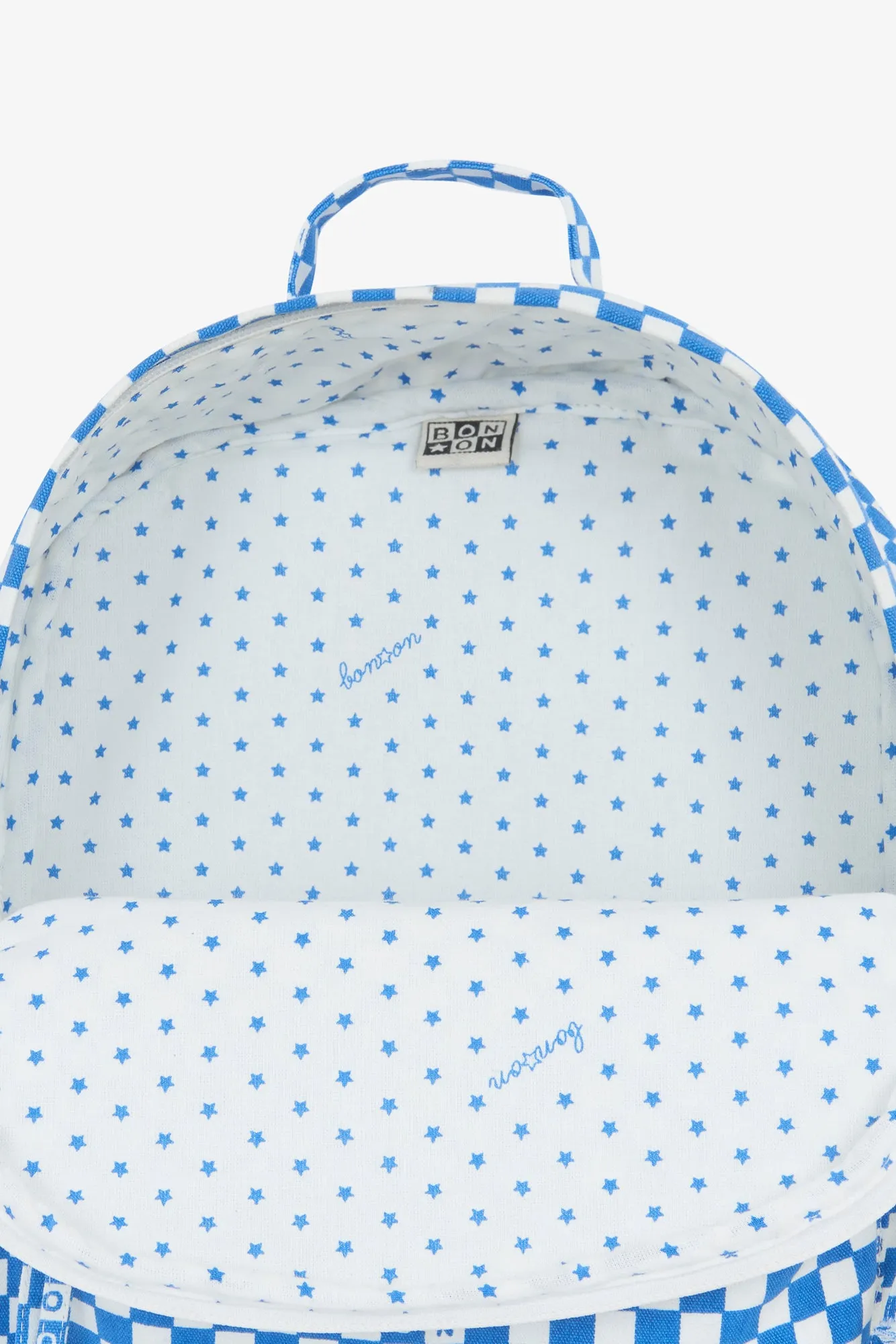 Bonton Damier rygsæk blåternet bomuld