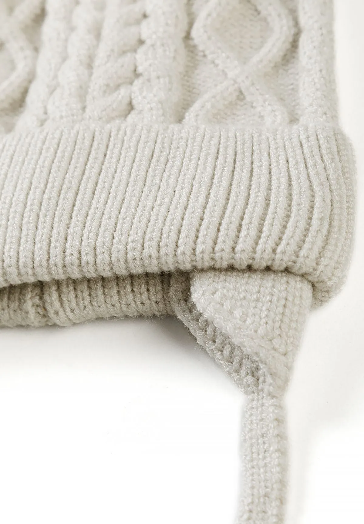 Minoti 45907 babyhuer 2-pak brun strik