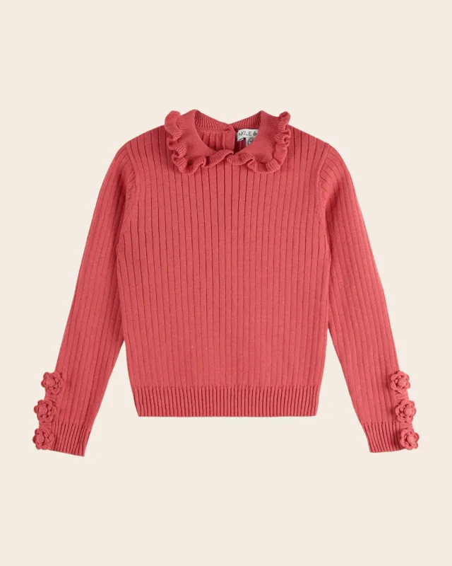 Emile et Ida Framboise pullover bomuld rosa