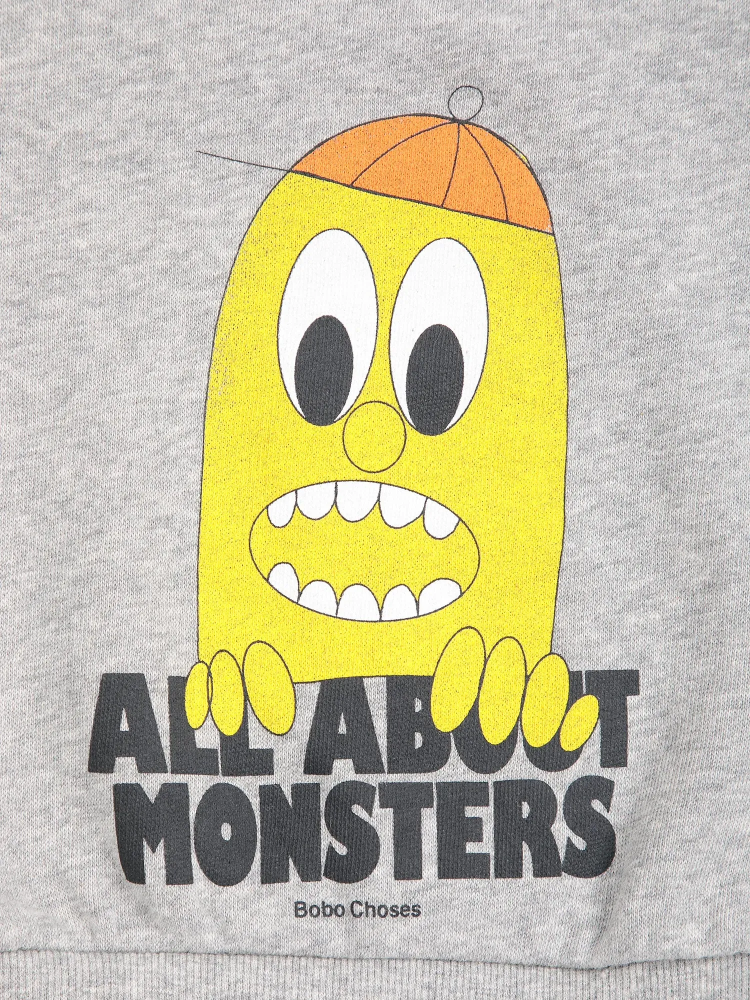 Bobo Choses Bigtooth Lemon sweatshirt grå 3 mdr økologisk