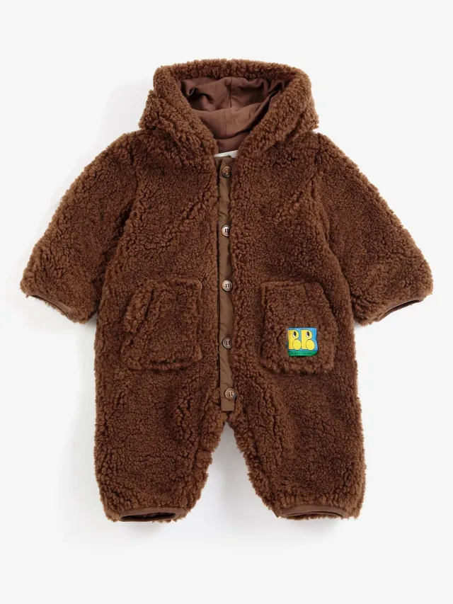 Bobo Choses Sheepskin overall 1M mørkebrun relaxed