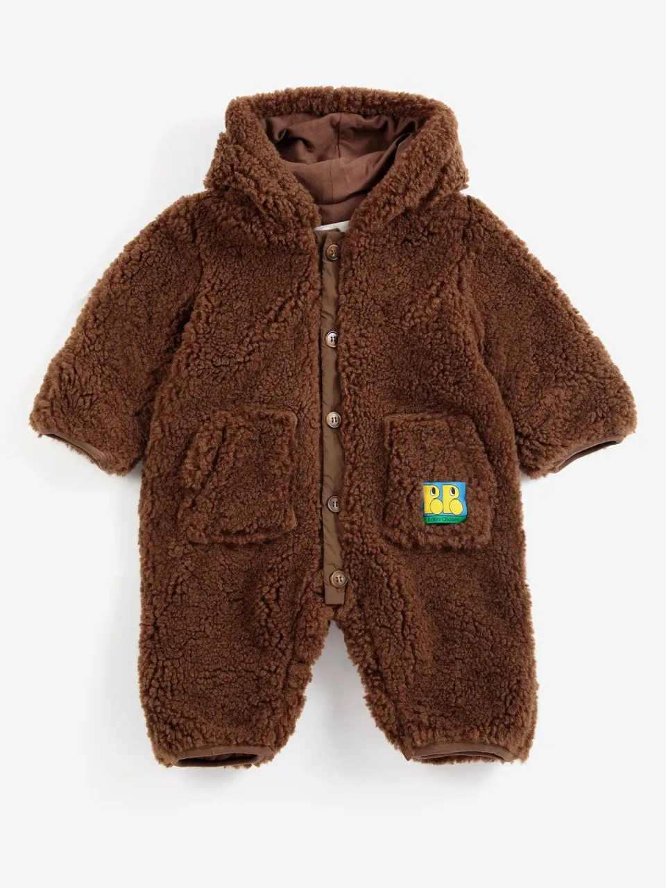 Bobo Choses Sheepskin overall 1M mørkebrun relaxed