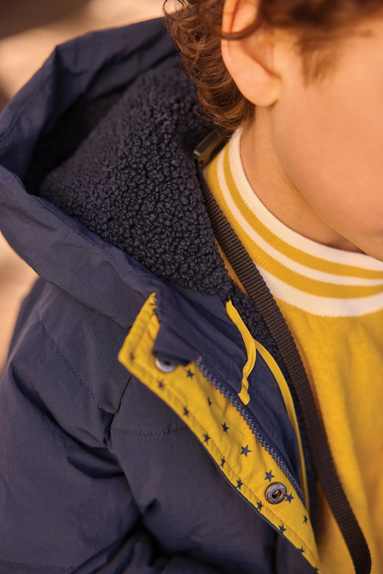 Bonton Parker sailor blue dynejakke foret