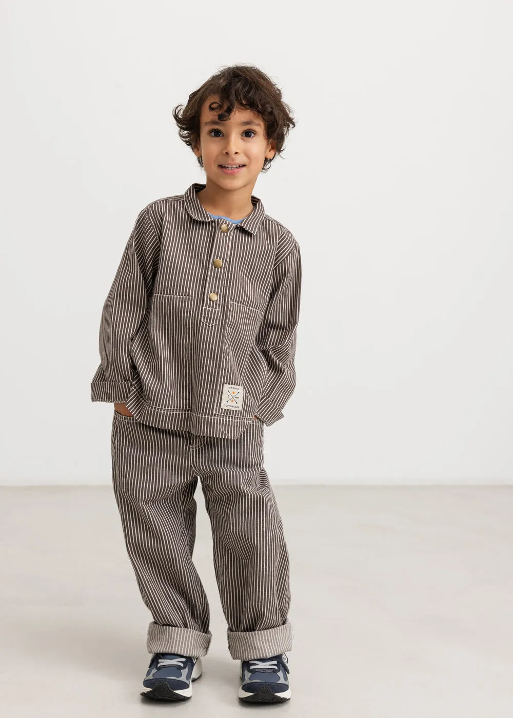 MarMar Tovan skjorte Dark Brownie Stripe