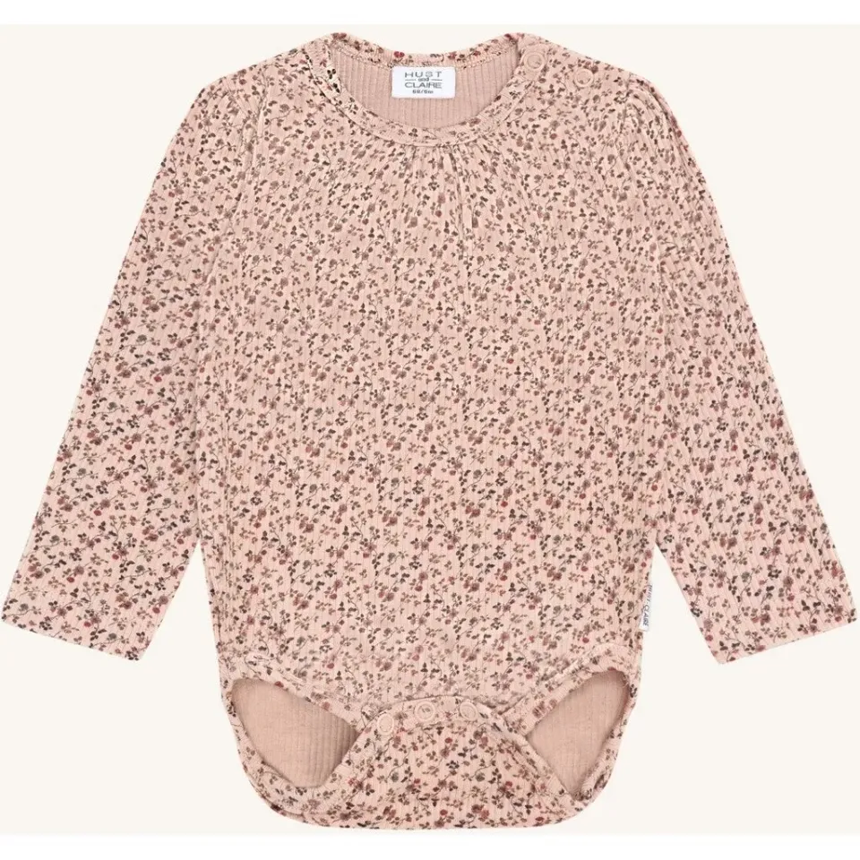 Hust & Claire Bri Little roses body Rugby Tan modal