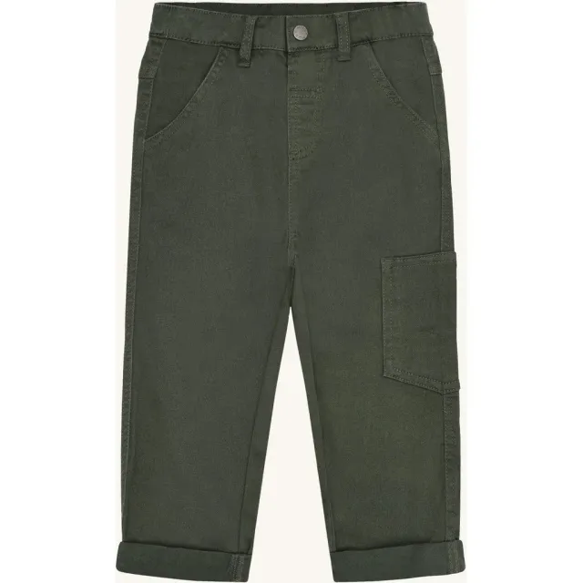 Hust & Claire HCJames Peached Canvas bukser Deep Ivy bomuld
