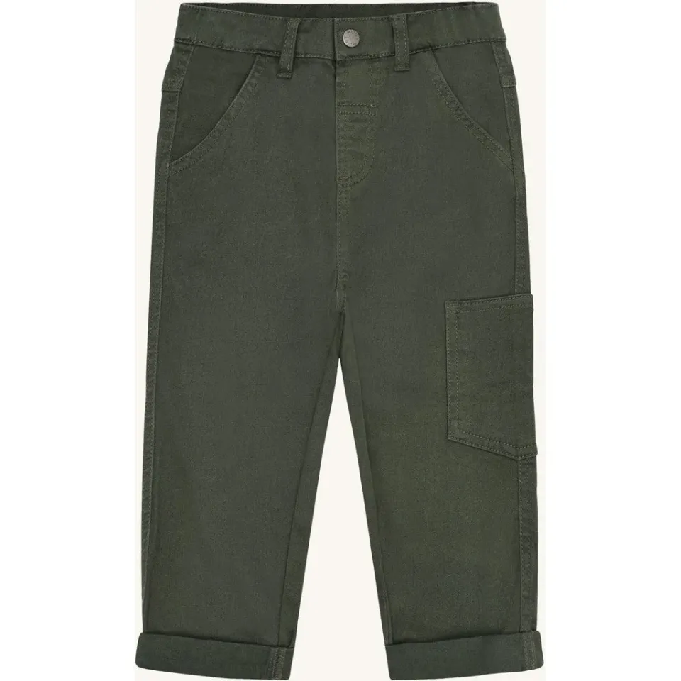 Hust & Claire HCJames Peached Canvas bukser Deep Ivy bomuld