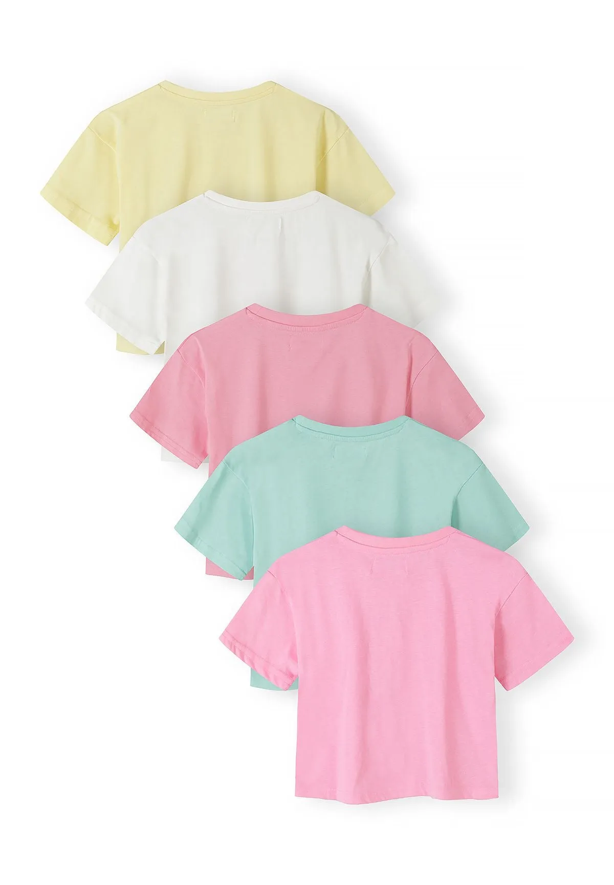Minoti 44832 cropped t-shirts til piger 5-pak bomuld
