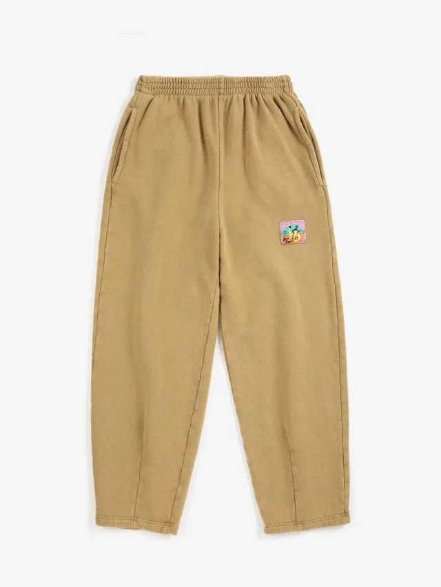 Bobo Choses Taxi Saurus Tag cocoon joggingbukser khaki økobomuld