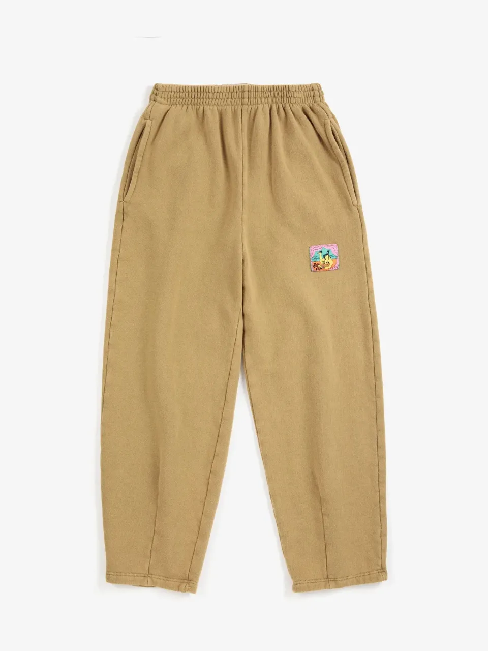 Bobo Choses Taxi Saurus Tag cocoon joggingbukser khaki økobomuld