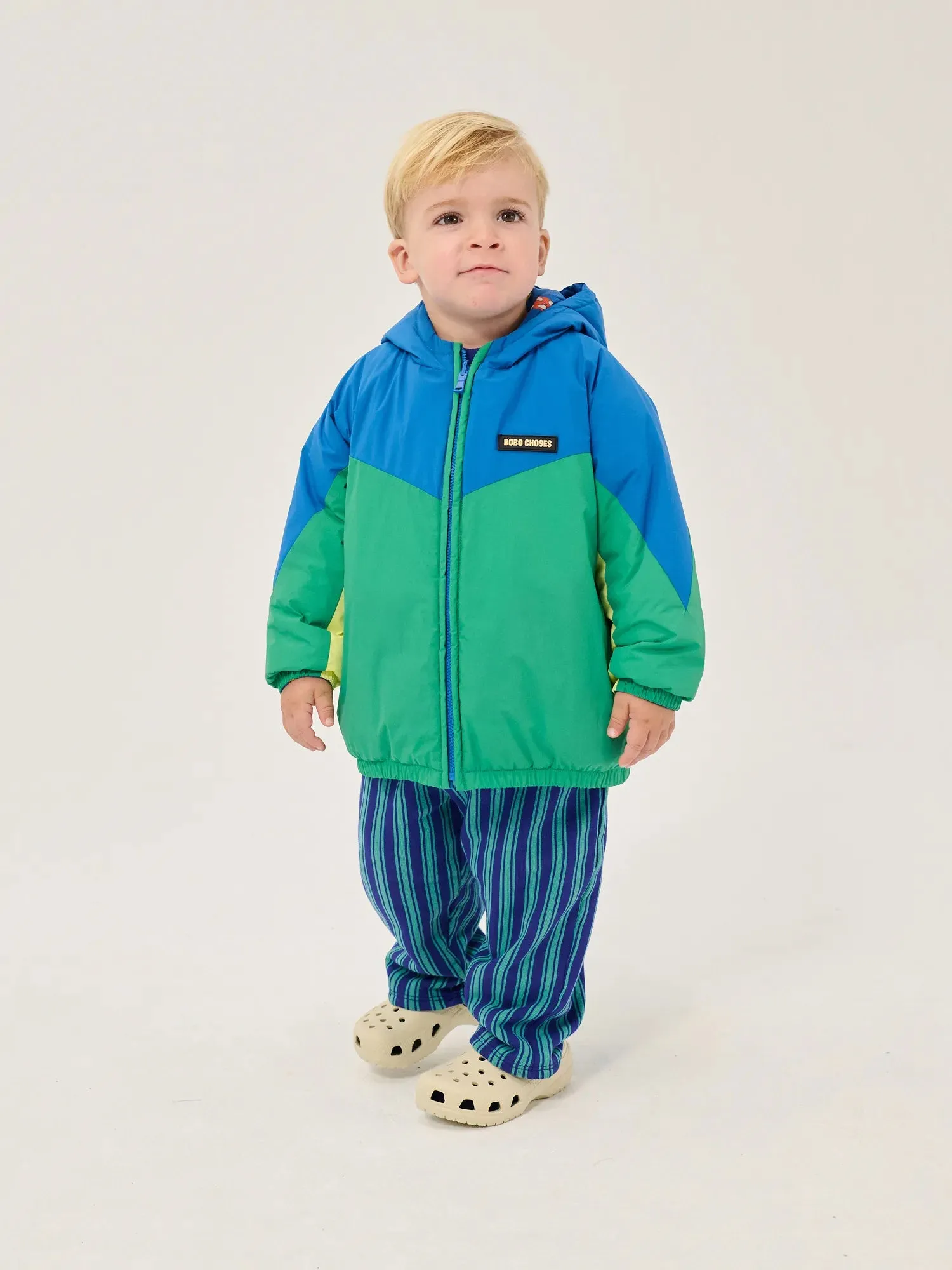 Bobo Choses Mush Monster Duo reversible anorak blå 12M genanvendt