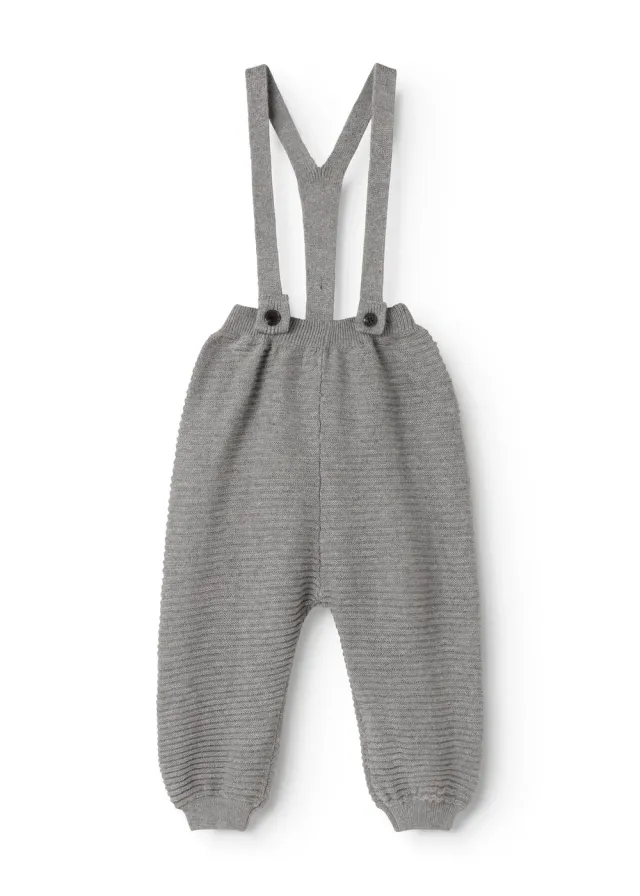 MarMar Perrin strikbukser Grey Melange med seler